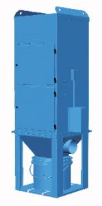 Unimaster UMA Vakio pölynpoistolaitteessa on puhallinmoduuli, suodatinmoduuli ja pikasalvalla varustettu pölyastia